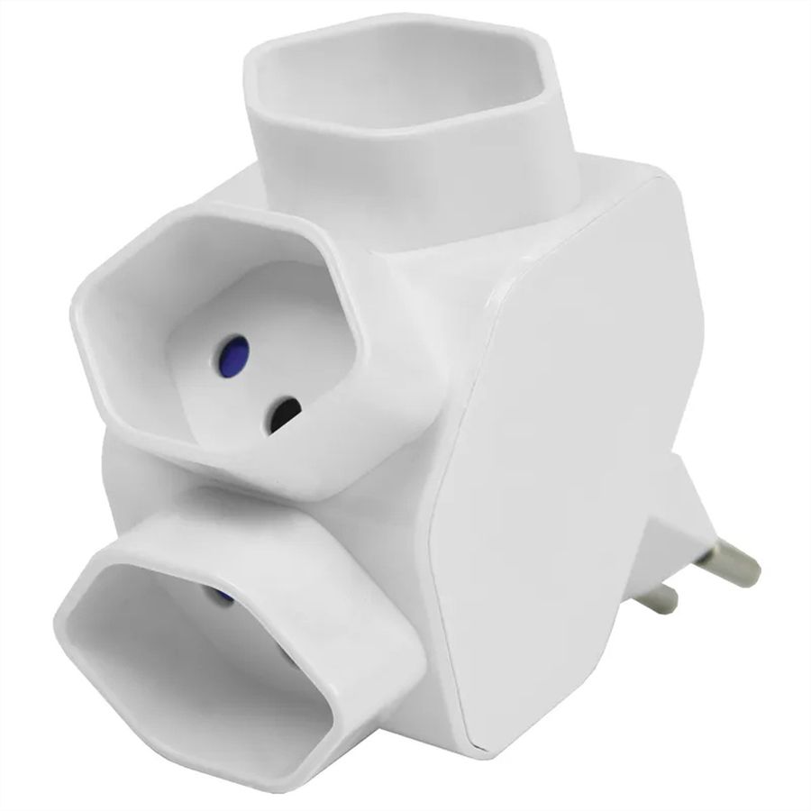 Steffen Mehrfachadapter 3xT13, sternförmig, weiss