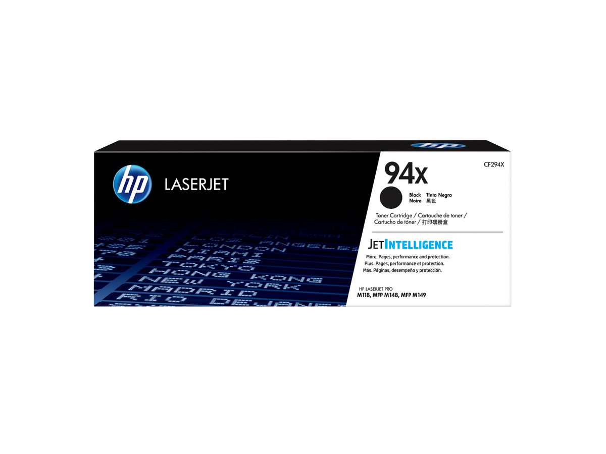 HP 94X Schwarz Original LaserJet Tonerkartusche mit hoher Reichweite