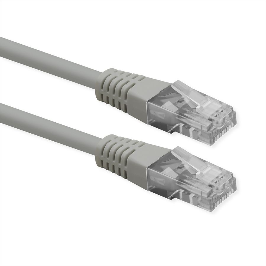 ROLINE Cordon Cat.6 (Classe E), UTP, PoE, gris, 2 m