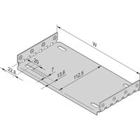 SCHROFF Montageplatte für Abdeckbleche - MONTAGEPLATTE 42TE 160T