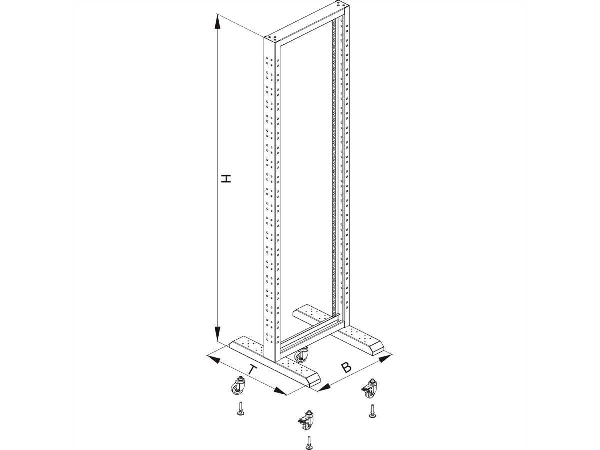 CONTEG RS-P Pied pour cadre 19"