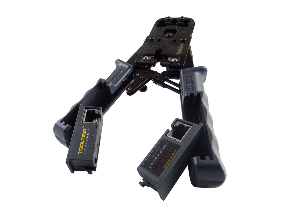 HOBBES Tooltest, pince à sertir avec testeur de câbles