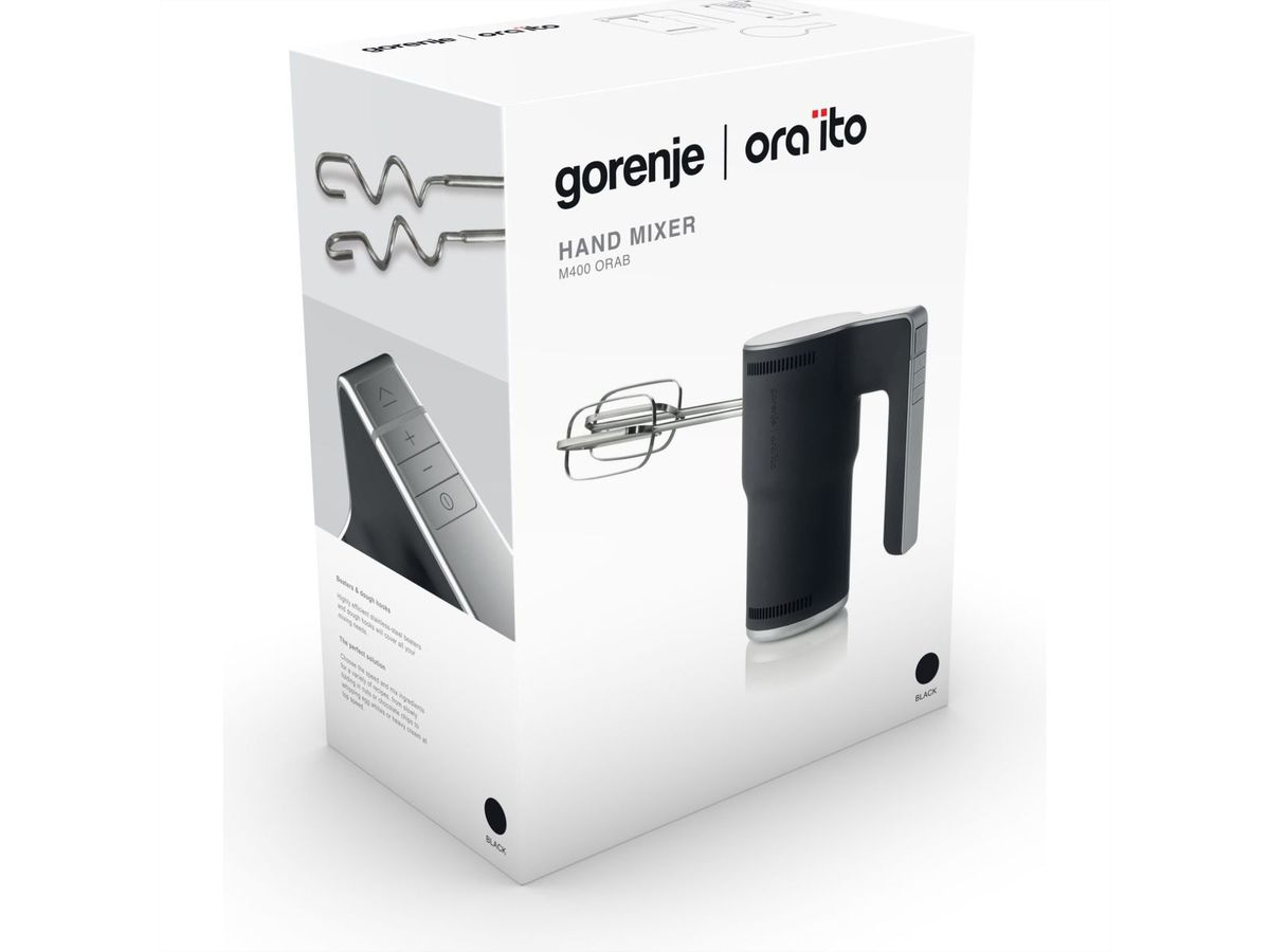 Gorenje Handmixer M400ORAB, 400W, schwarz