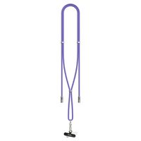 Aqiila Lanyard Lade- & Synckabel CL4, 60W, Typ C zu Lightning, Lila