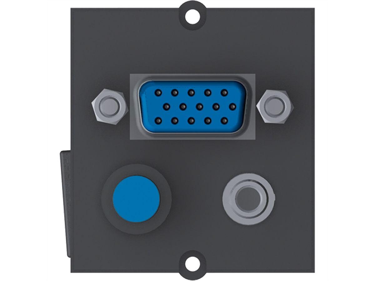 BACHMANN cadre 1xVGA+jack+bouton-poussoir BCM -4 Control