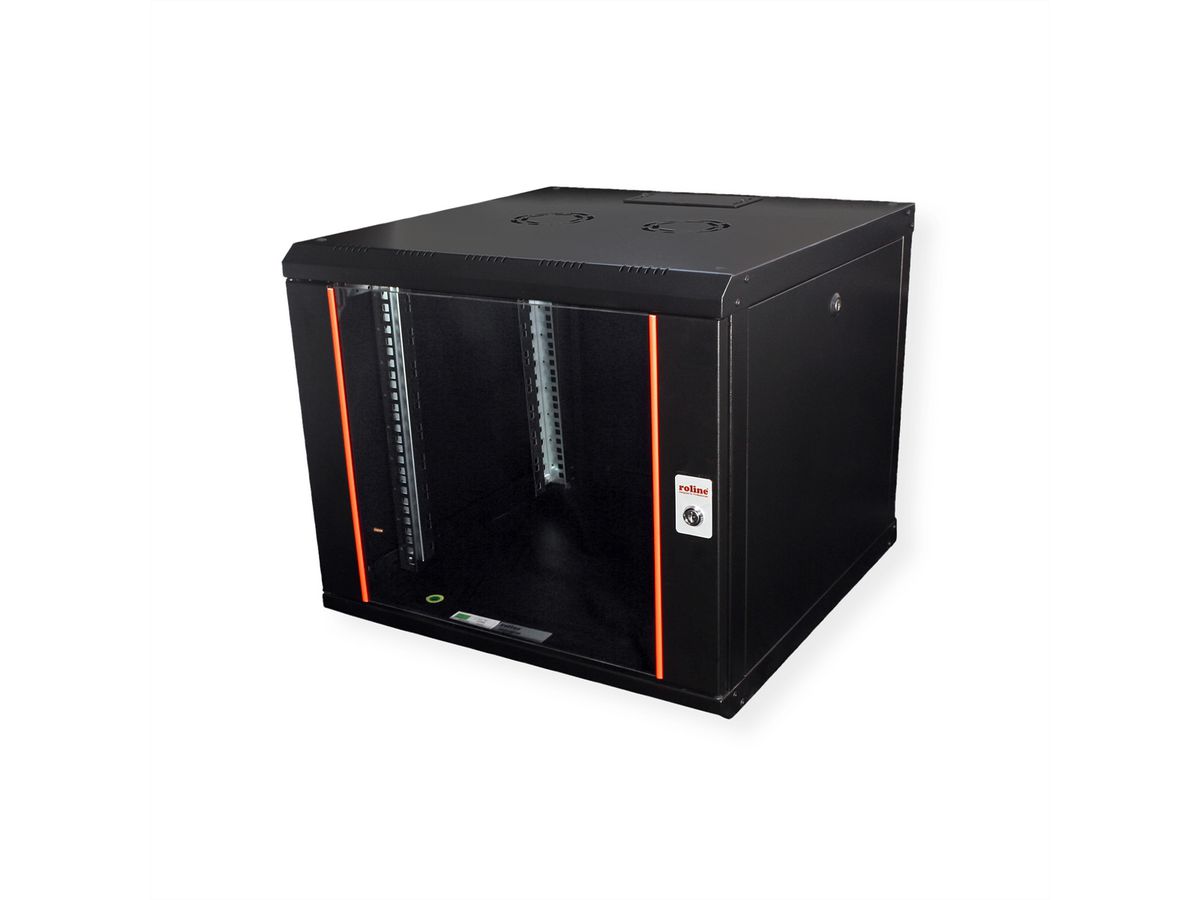 ROLINE 19-Zoll Wandgehäuse Pro 9 HE, 600x600 BxT schwarz