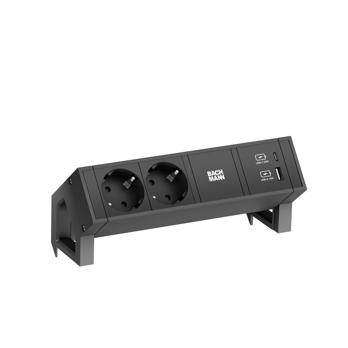 BACHMANN DESK2 2x contact de protection USB A&C