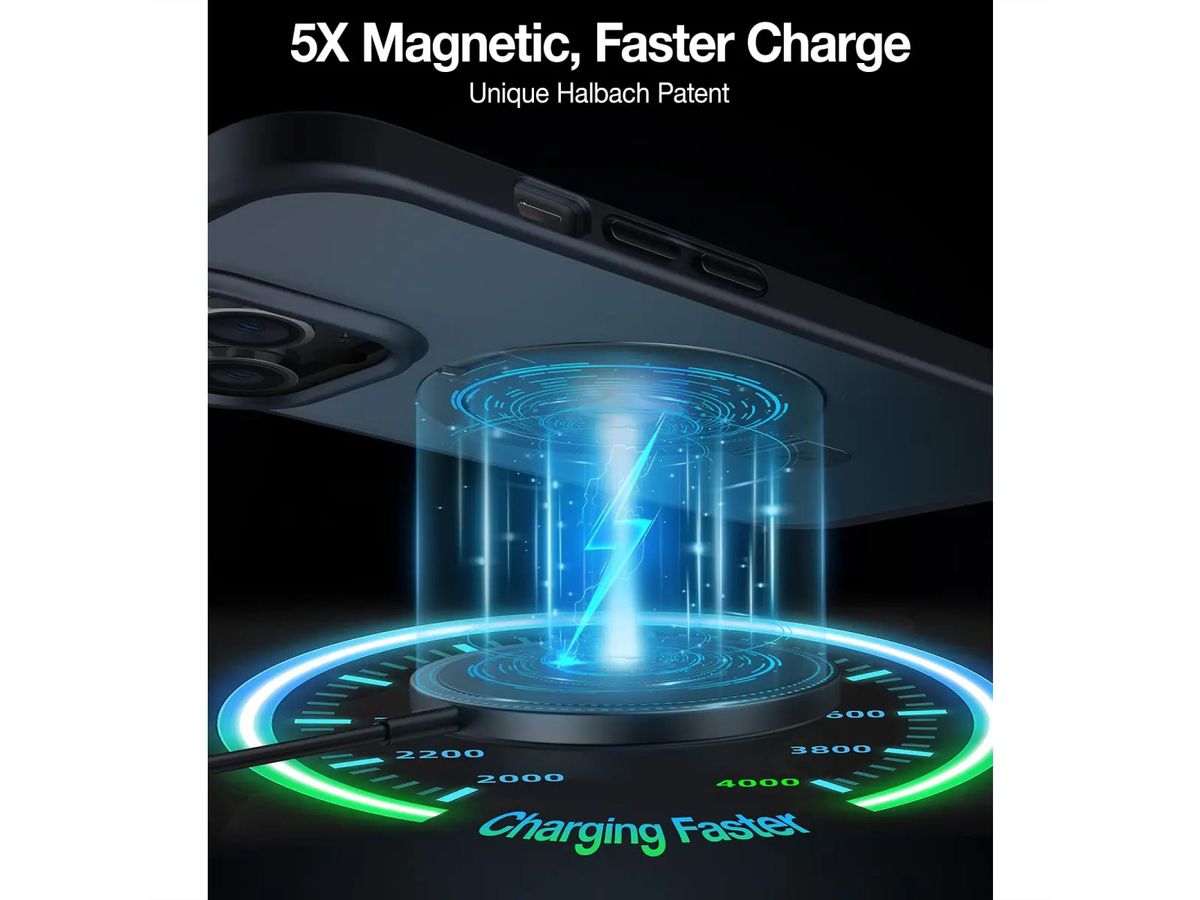 Torras UPRO Ostand Matte Case, iPhone 14 Pro Max, MagSafe, noir