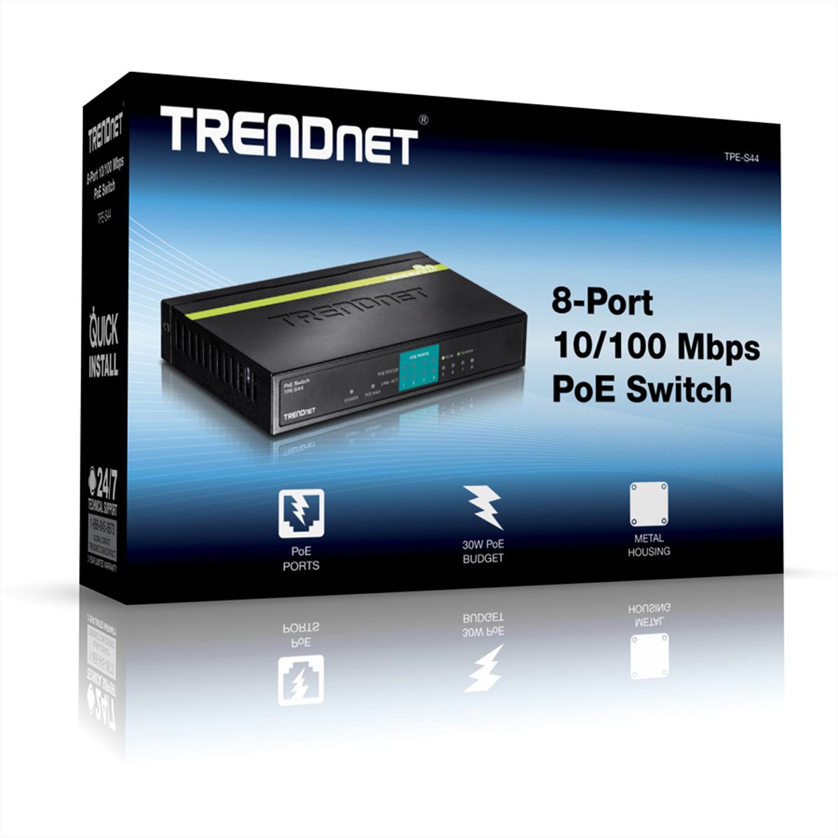 TRENDnet TPE-S44 Switch PoE 8 Port