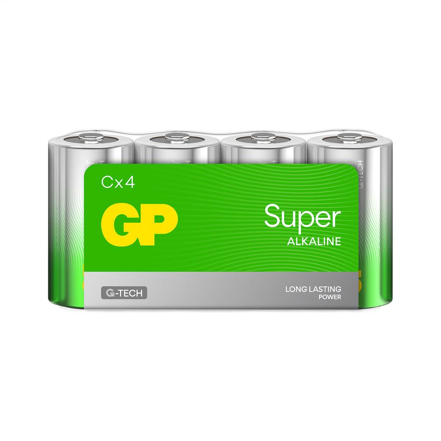 GP Batteries Super Alkaline C 4x