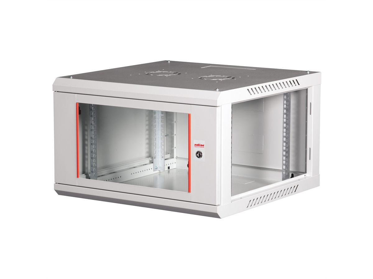 ROLINE 19-Zoll Wandgehäuse Basic Plus 6HE, 600x600 BxT grau