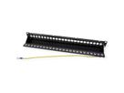VALUE Panneau de brassage 19" pour keystones, 24 ports, 1U, blindé, noir