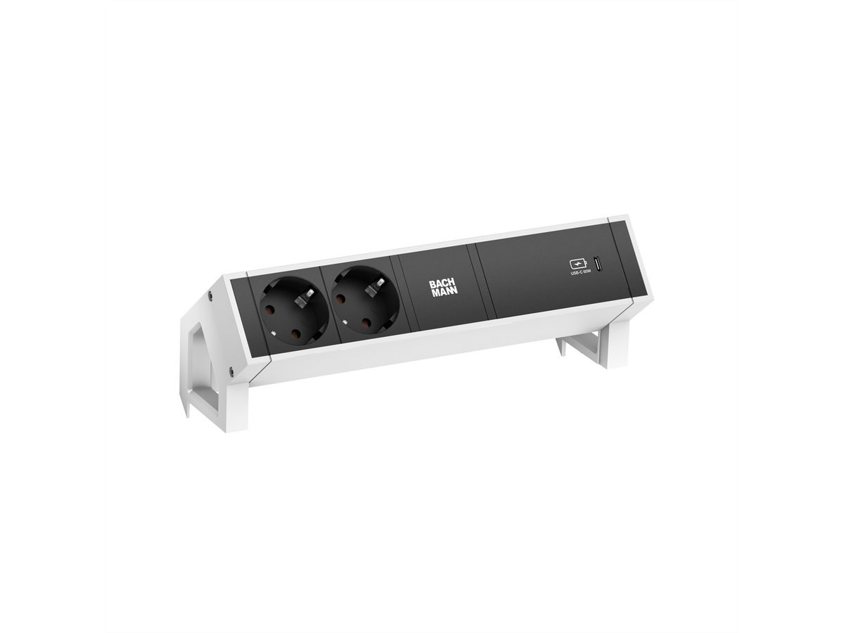 BACHMANN DESK2 2x contact de protection USB C