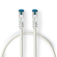Nedis Cordon réseau S/FTP Cat.6A, blanc, 1.0m