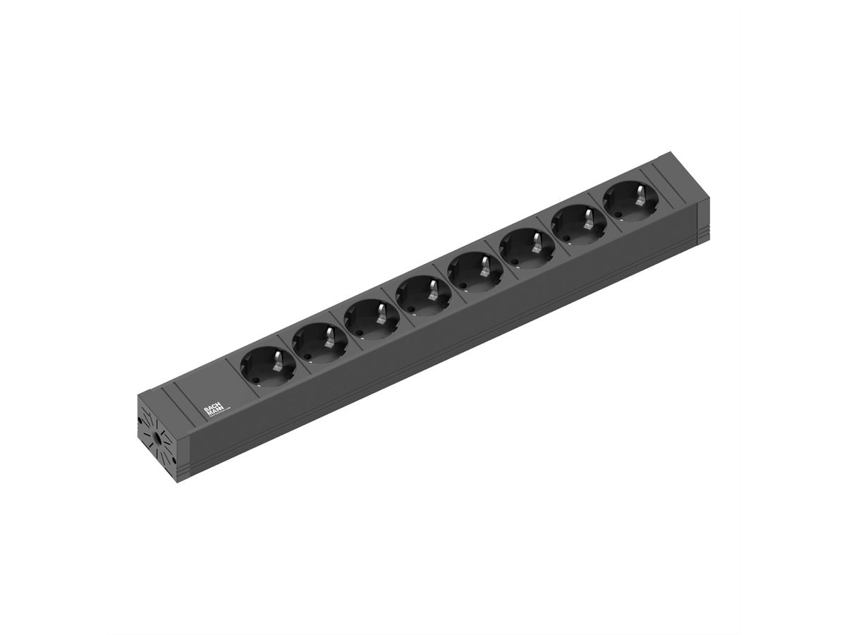 BACHMANN CONNECT LINE 8x contact de protection, Acier inoxydable Emballé dans un polysachet