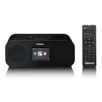 Lenco Radio Internet DAB+ DIR-121BK, Color Display 2,4", WLAN