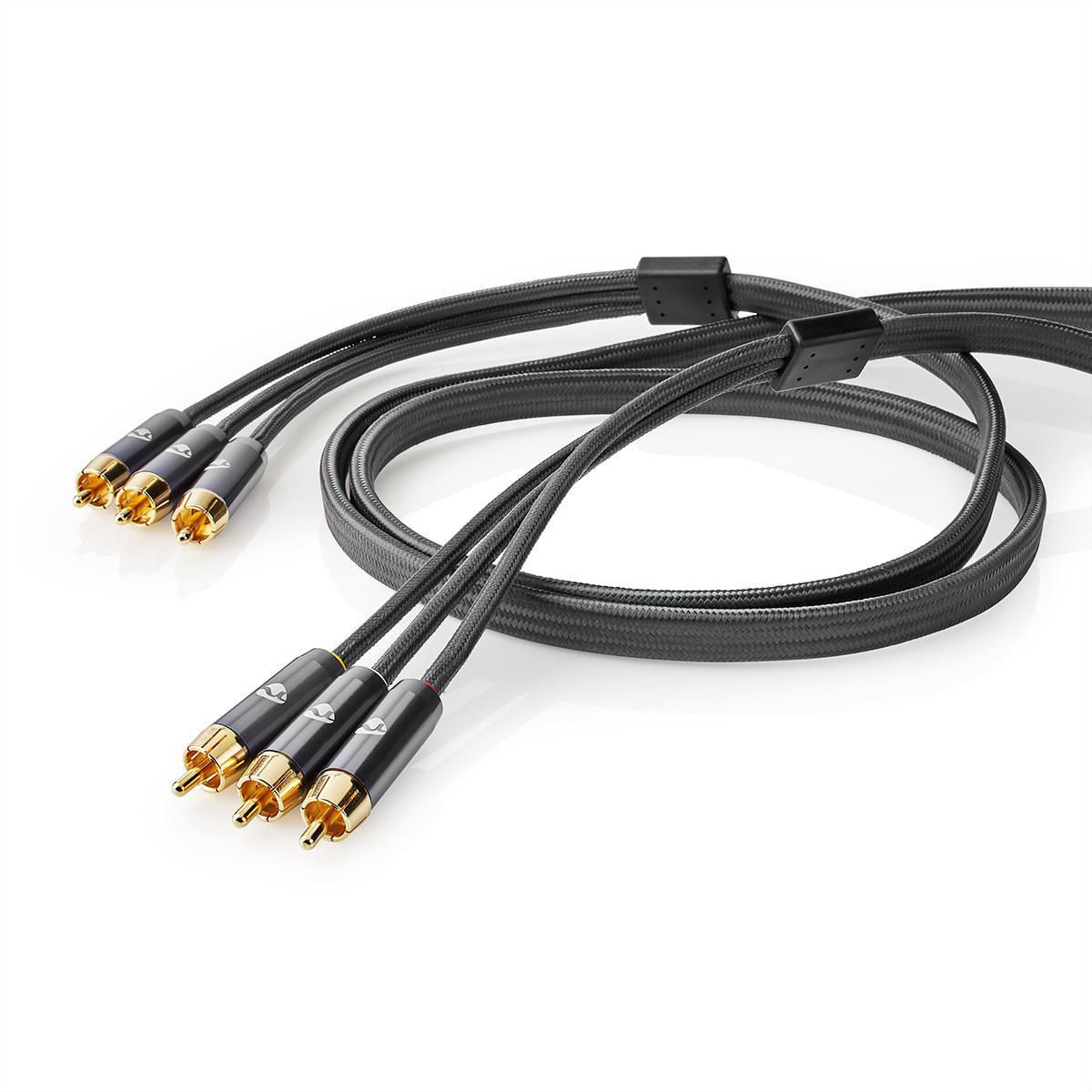 Nedis Composite-Videokabel 3x Cinch ST/ST, 2 m
