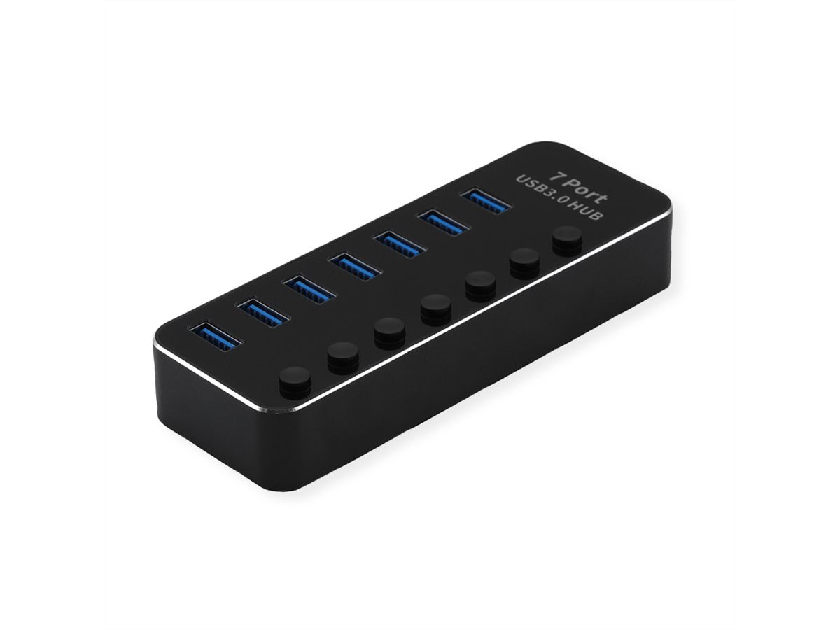 ROLINE Hub Notebook USB 3.2 Gen 1, 7 ports