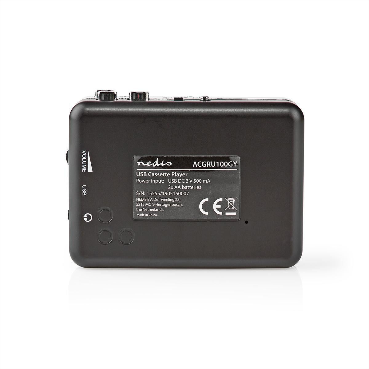 Nedis Cassetten Adapter 3.5 mm, Mini-USB