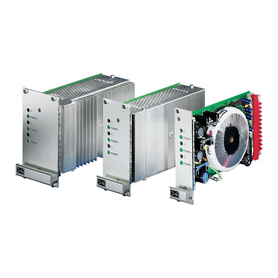 Alimentation, régulateur linéaire AC/DC 19" SCHROFF, triple, PSG 312