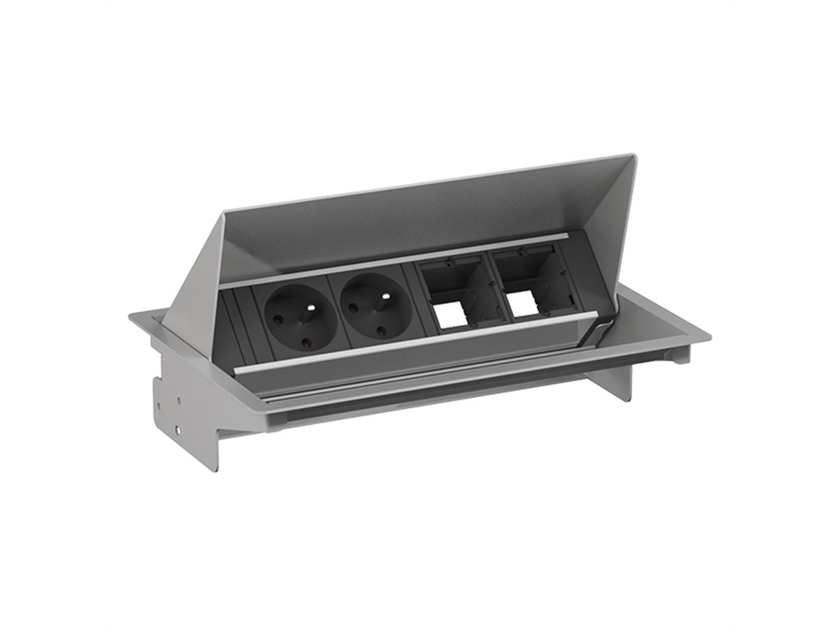 BACHMANN CONEO Set 2xUTE 2xCM 0,2m GST18 weissaluminium