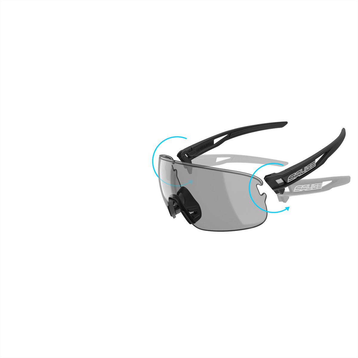 Salice Occhiali Lunettes de sports 021RWX, Black / RW Black