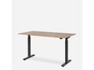 WRK21 Schreibtisch Smart 160 x 80 cm, Höhenverstellbar, Kendal Eiche / Schwarz
