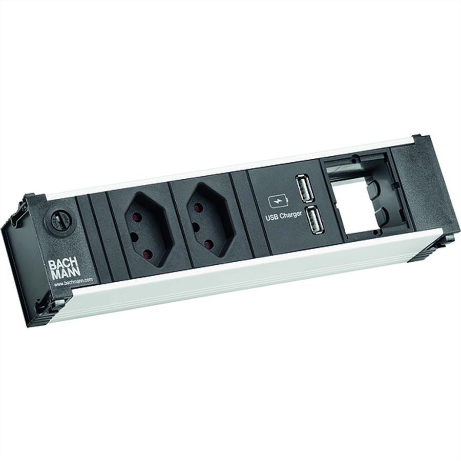 BACHMANN CONI 2xCH USB Charger 1xCM 0,2m, SUISSE