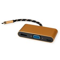 ROLINE GOLD Adaptateur Type C - VGA / HDMI / C (PD), M/F
