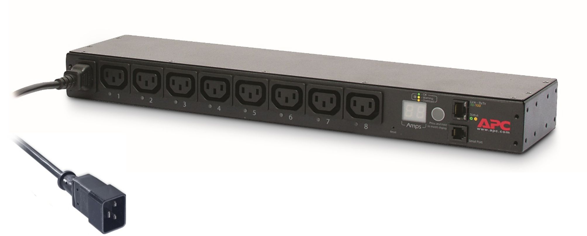 APC AP7921B unité de distribution d'énergie 8 sortie(s) CA 0U/1U Noir