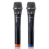 Lenco 2x Wireless Mikrofon MCW-020BK