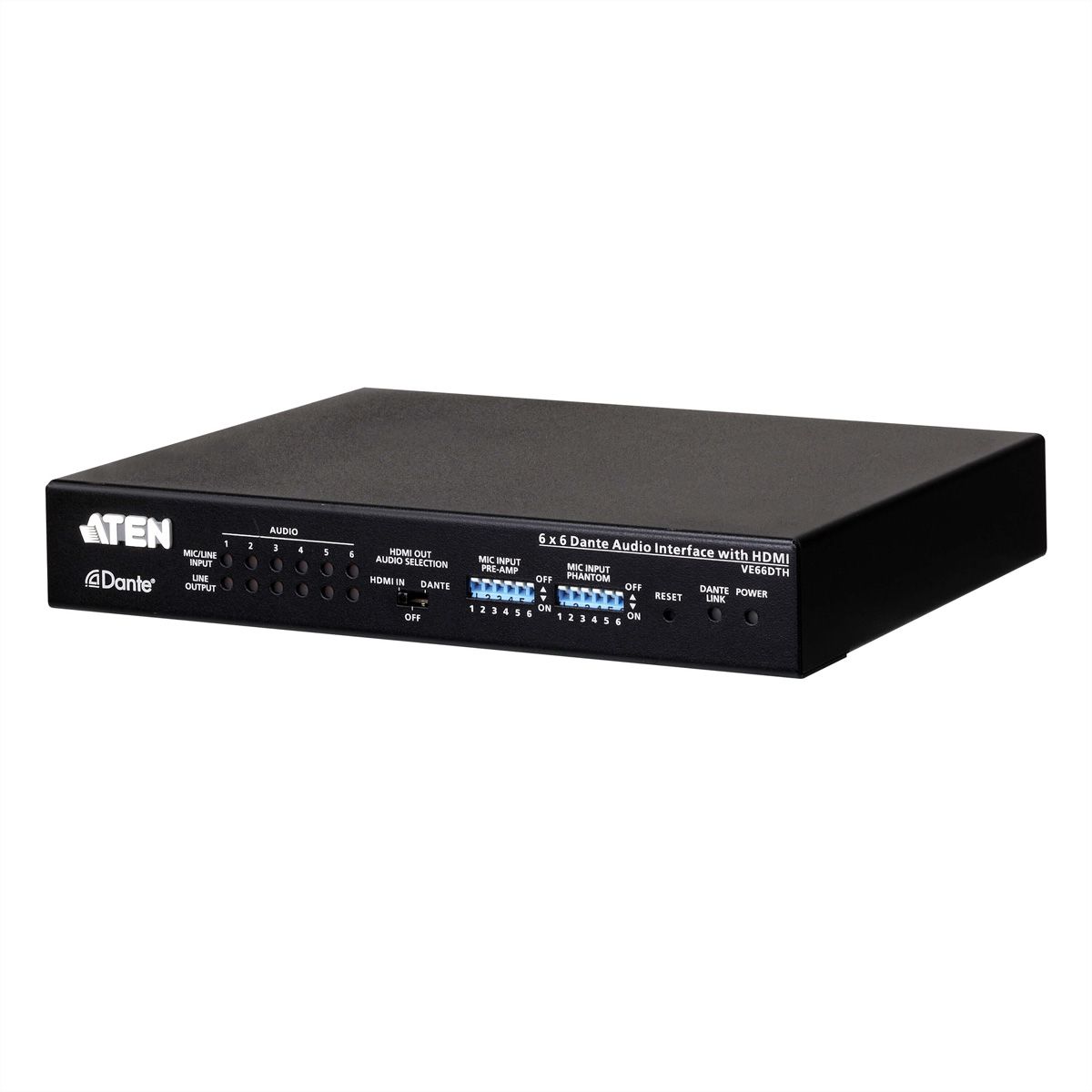 ATEN VE66DTH 6 x 6 Dante Audio Interface mit HDMI