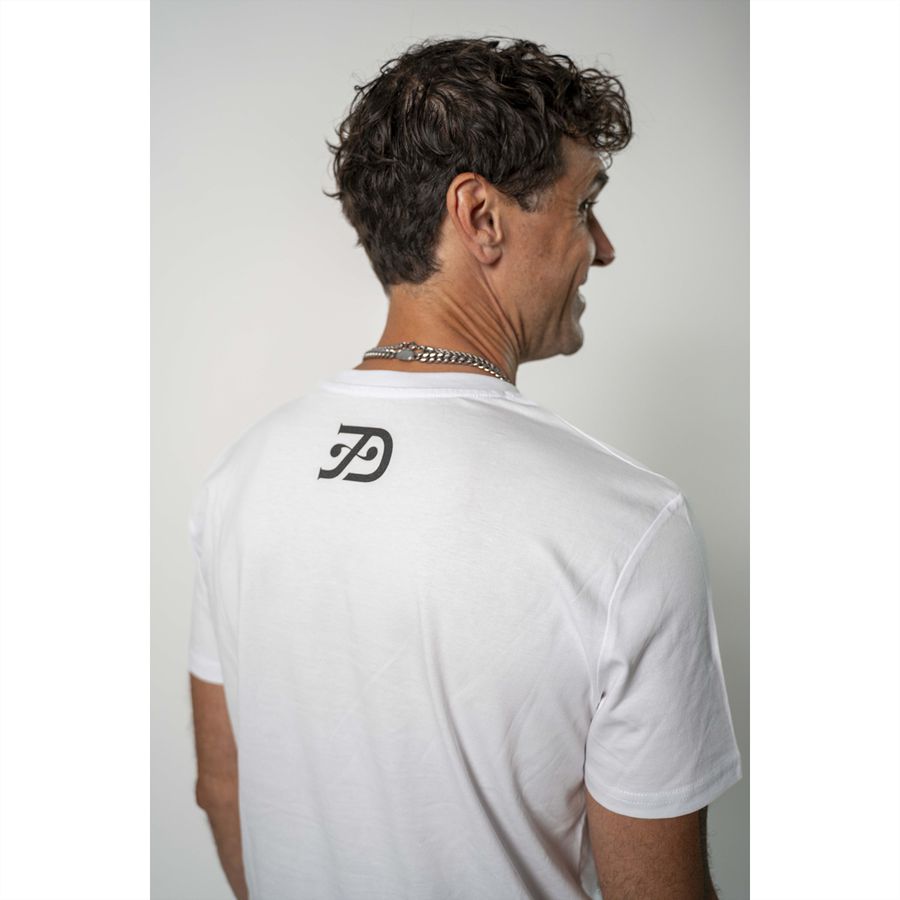 Kurz auf Stop Shirt weiss (Unisex), S