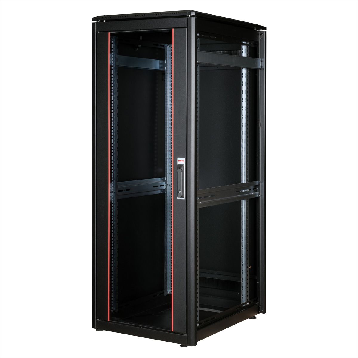 ROLINE 19-Zoll Netzwerkschrank Pro 32 HE, 600x800 BxT Glastür schwarz
