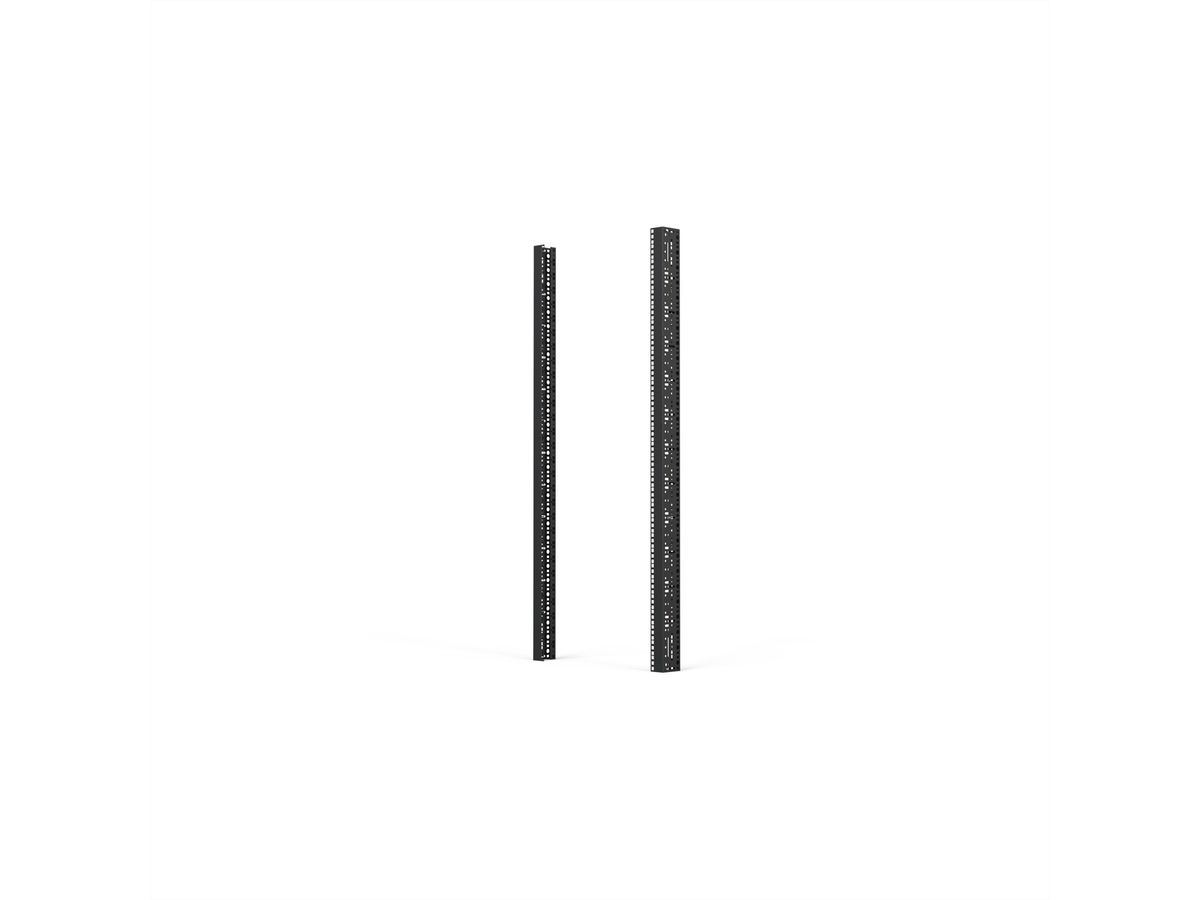 SCHROFF 19"-Winkelprofil mit Universal-Lochung (EIA), RAL 7021 - WINKELPROFIL 19"29HE 7021(2X)