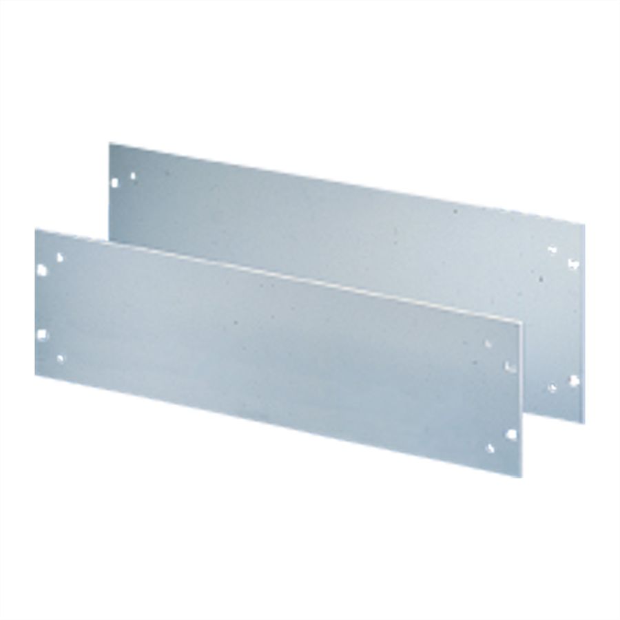SCHROFF Face avant 19" avec trous pour poignées, 6 U, 3 mm, alu, anodisé, bords non traités