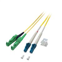 Câble FO Duplex 9/125µm, E2000APC / LC, jaune, 5 m