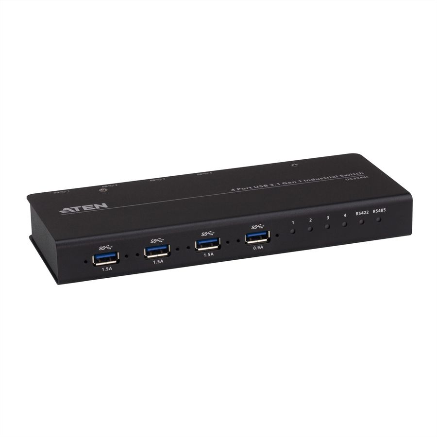 ATEN US3344i Commutateur de hub industriel USB 3.1 Gen1 4 x 4