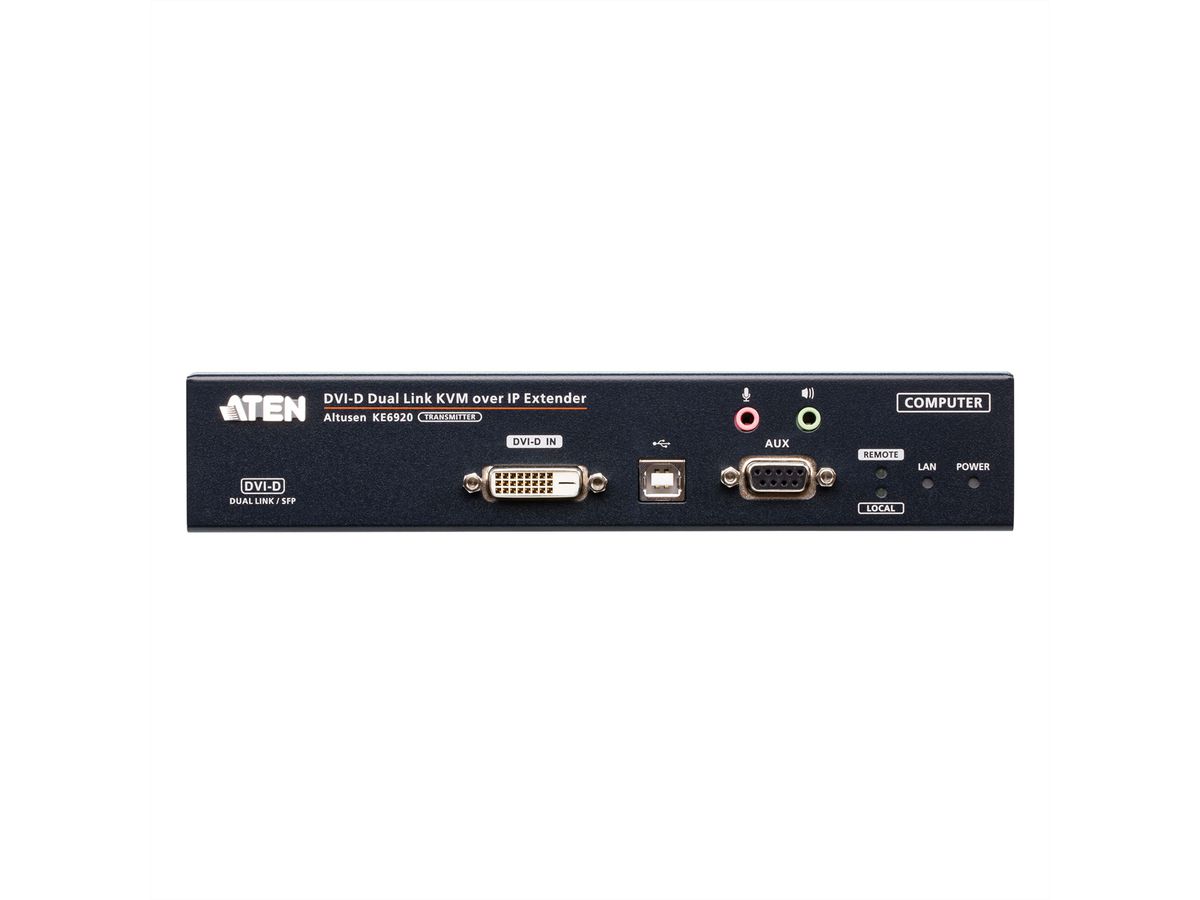 ATEN KE6920T Émetteur KVM 2K DVI-D Dual Link sur IP avec double SFP