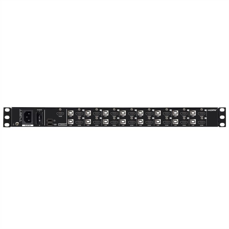 ATEN CL3716NX US Console KVM LCD grand écran USB HDMI 16 ports à rail simple, US-Layout