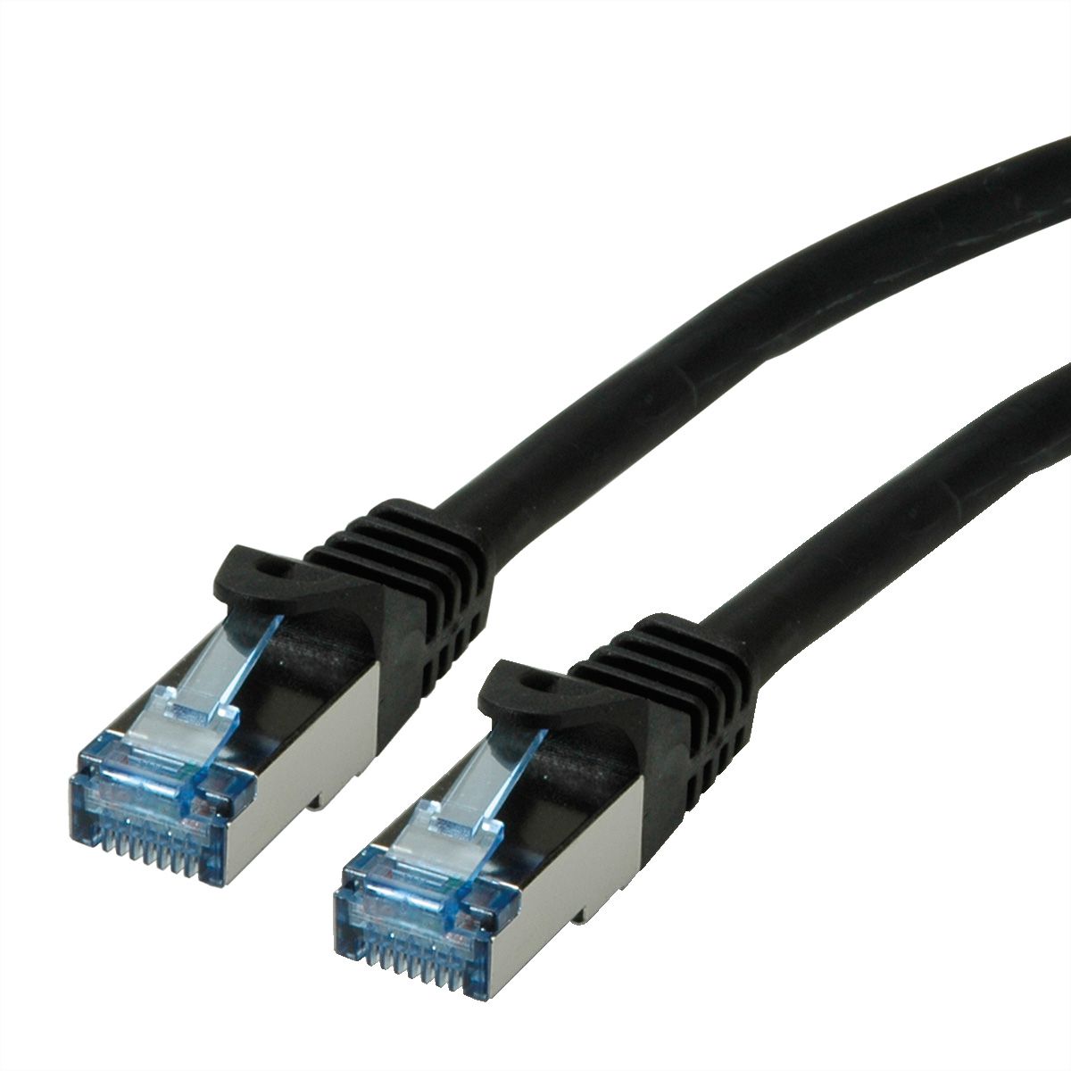 Cordon ROLINE S/FTP(PiMF) Cat.6A / 10 Gigabit, LSOH, Component Level, noir, 7,5 m
