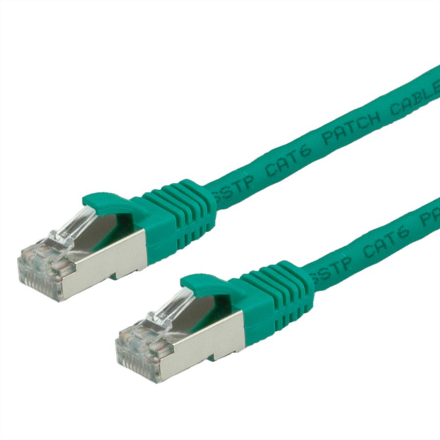 Cordon VALUE Cat.6 (Classe E) S/FTP LSOH, vert, 0,5 m