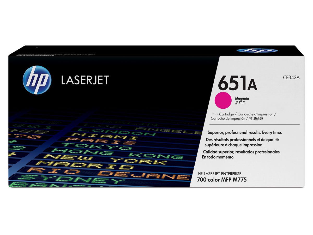 HP 651A toner LaserJet magenta authentique