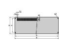 Panneau arrière CompacPRO SCHROFF avec fentes ventilées, 3 U, 28 HP