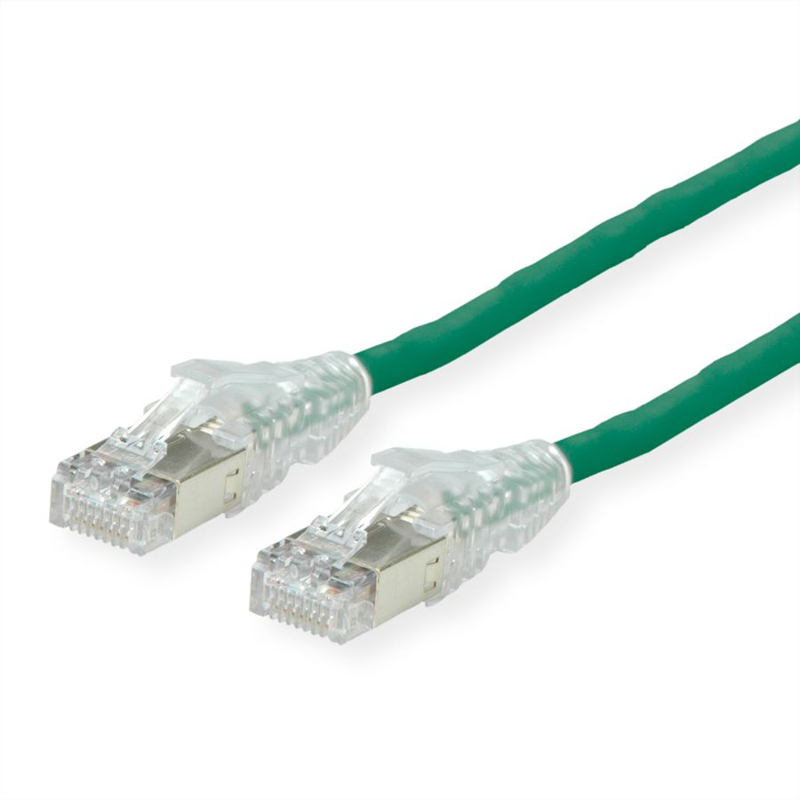 Cordon DÄTWYLER Cat.6A (Classe EA) S/FTP, CU 7702 flex LSOH, AMP v2, vert, 10 m