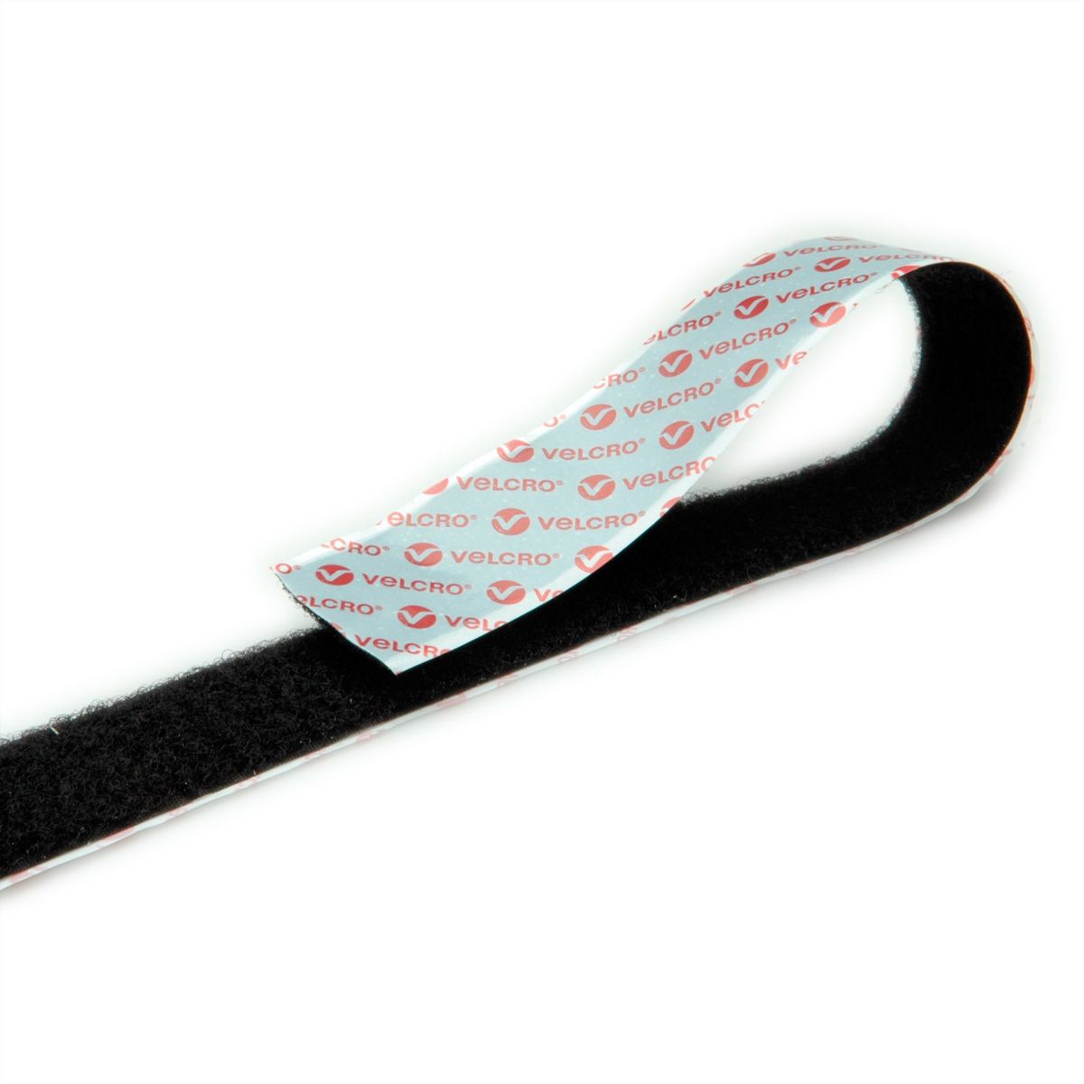 VELCRO® Ruban à laine L: 25m/l:25mm, noir