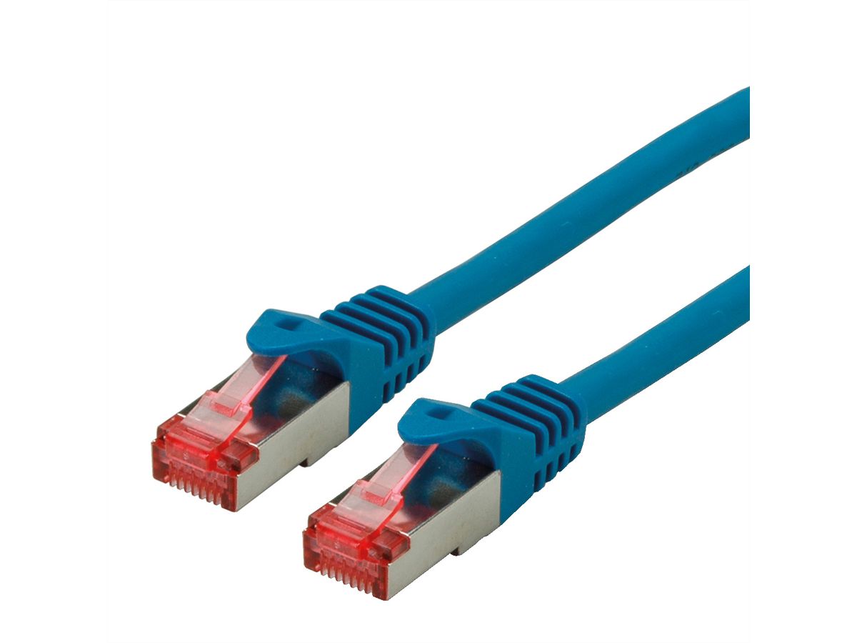 ROLINE Patchkabel Kat.6 S/FTP (PiMF), Component Level, LSOH, blau, 2 m