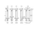 SCHROFF Frontplatte, geschirmt - FRONTPROFIL TR-GR. 3HE 12TE