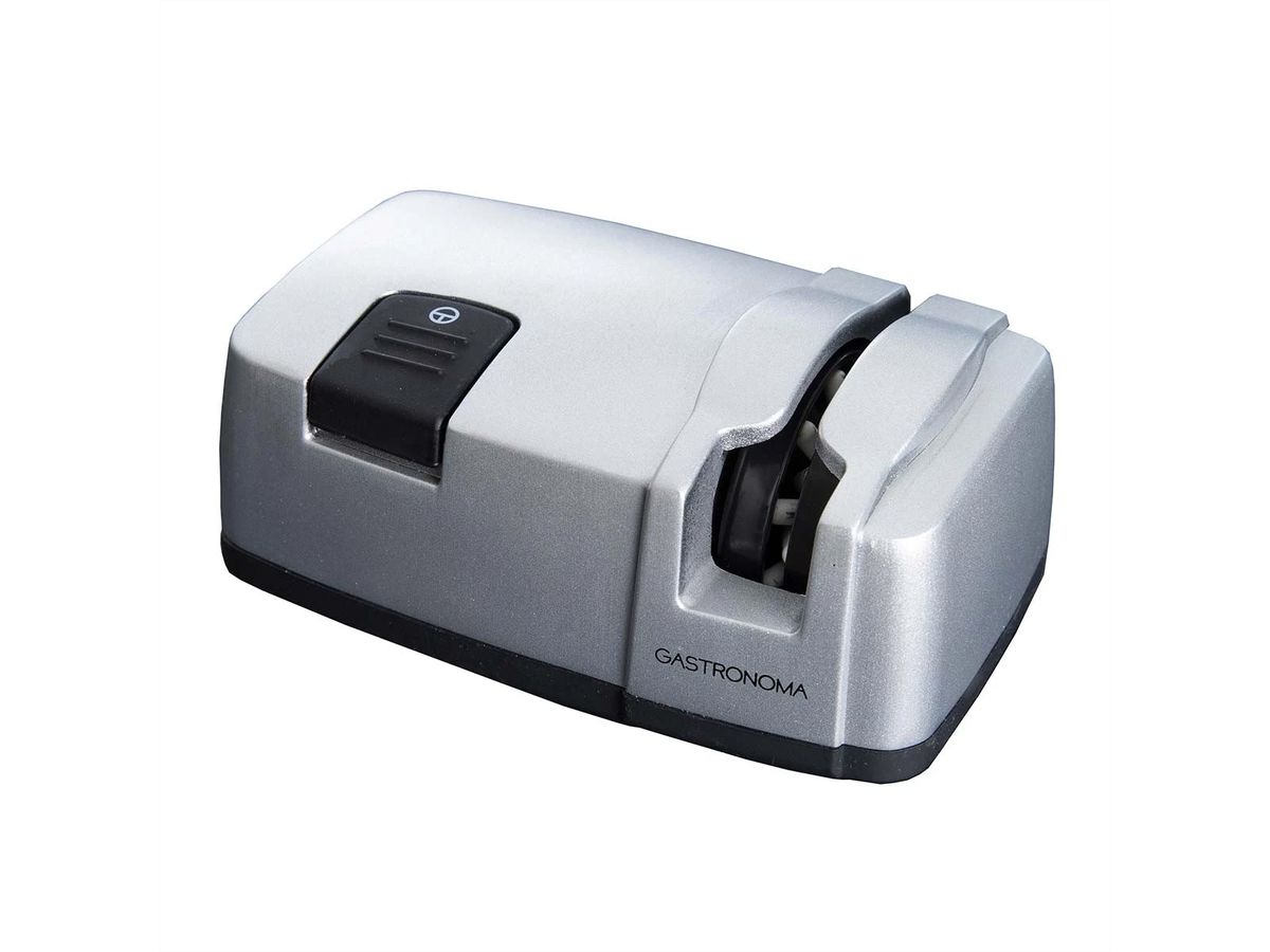 Gastronoma Aiguiseur couteaux 18310012, argent/noir, 40W