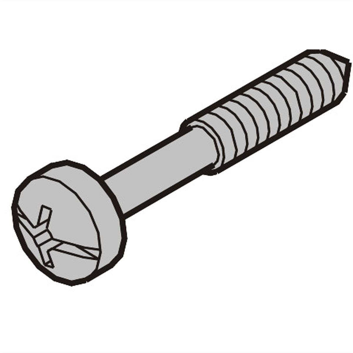 Vis à collerette de SCHROFF, cruciforme/ fendue, M2.5x12.3 mm, acier, 100 pièces